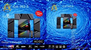 Gold Asia GA-702/752/802 Bluetooth Home Theater System with Subwoofer & Dolby Digital Support - 2.1 Channel Dual High-Quality Speakers