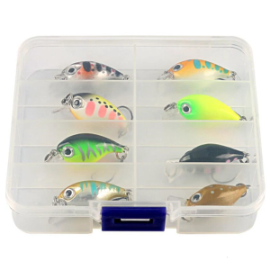 8pcs tiên tiến bi thép lures chính xác cao biểu diễn mồi câu cá cho basses walleye panfish anglers