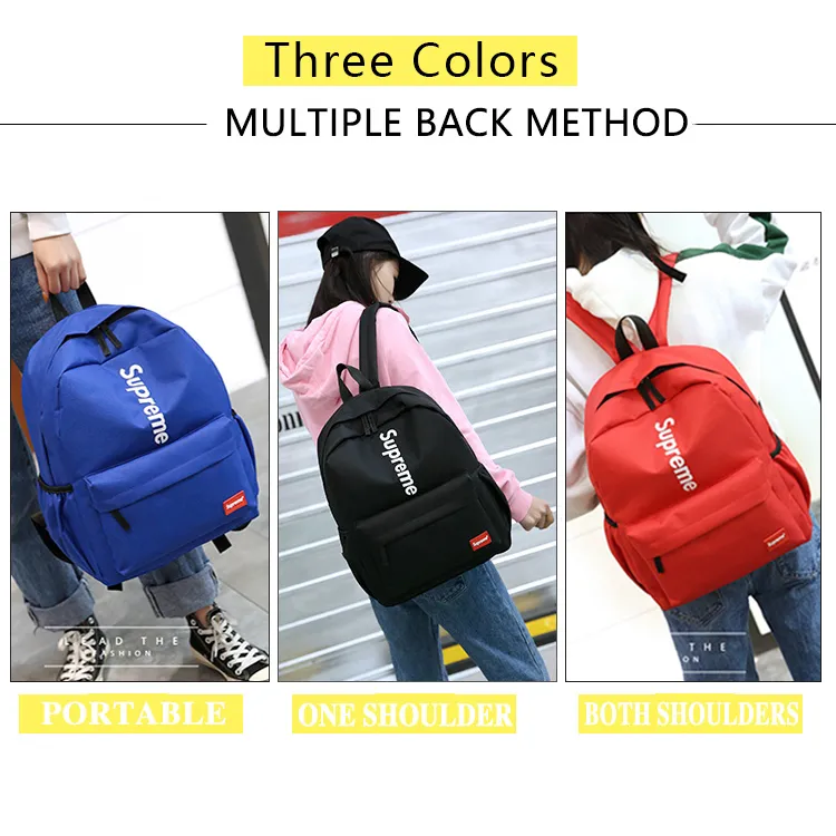 Sekolah Perempuan Menengah beg sekolah rendah Laptop Bag For Men Women School Bag For Girls Hari Raya Puasa 4 in 1 Super Backpack Supre Beg Lazada