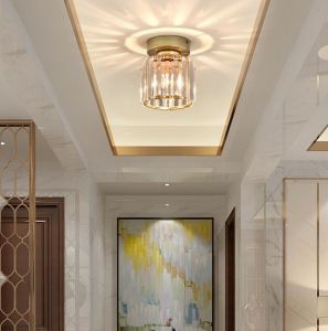 Lampu gantung kristal modern lampu ruang tamu minimalis lampu lorong kamar tidur