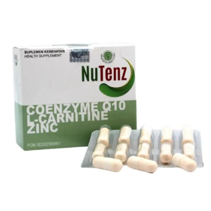 Nutrindo Nutenz 30 Kapsul - Coenzyme CO Q10 + L-Carnitine Fumarate + Zinc -  Antioksidan Suplemen Zinc Picolinate Antioksidan Untuk Kesehatan Formulasi  Kapsul Nutrisi - Lazada | Lazada Indonesia