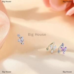 [COD] Big House แฟชั่นประกาย zircon ท้องกระดุมแหวนผีเสื้อหัวใจสะดือเจาะแหวนสำหรับผู้หญิงเครื่องประดับร่างกาย