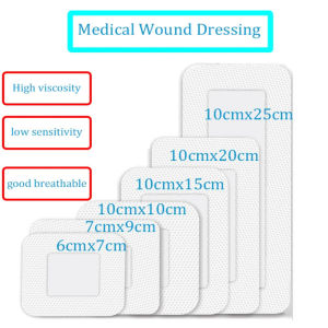 10Pcs Medical Non-Woven Sterile Wound Dressing Sterile Wound Band-Aid Breathable Bandage