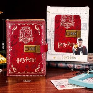 [SG Stock] Ayuqi® Kids Gift Set Harry Potter PU Leather Notebook With Password Lock A5 Colored Pages Hogwarts Diary Students Gifts