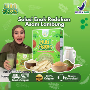 Nutriflakes Suplemen Darah Kulit Serai Daun Kelor dan Gula Aren - Solusi Pencernaan Segar & Alami