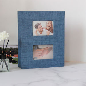 200 pockets  4R album 4X6 family photo album cloth cotton and linen window design Fabric material