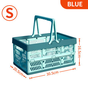 ตะกร้าเก็บของพับได้ ตะกร้าเก็บของสีพาสเทลพับได้ ตะกร้าเก็บของ ขนาดใหญ่พับได้พร้อมที่จับสำหรับห้องครัวห้องนั่งเล่นและโต๊ะ