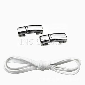 INS เชือกผูกรองเท้า แบบแม่เหล็ก ยืดหยุ่น ใช้งานง่าย สีพื้น จํานวน 1 คู่ Shoelace