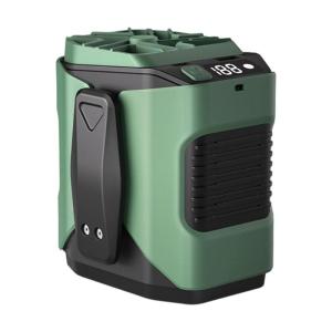 Cooling Fan Clip Fan 6000mAh Rechargable Waist Fan ABS Texture Belt Fan 100 Adjustable Speed for Indoor and Outdoor Use