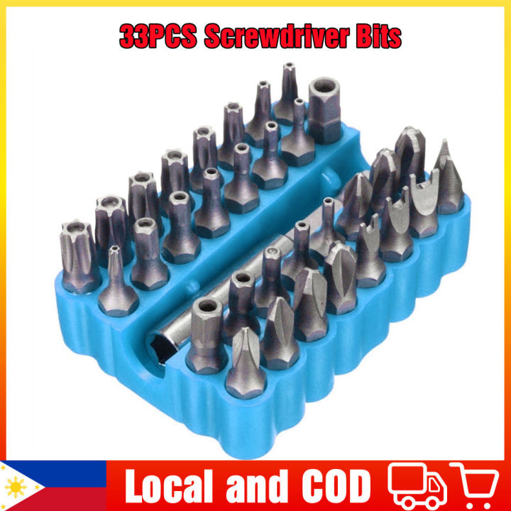 33PCS Screwdriver Bits Impact Set Hex Shank Strong Magnetic