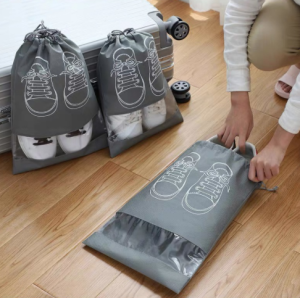 1pc Travel Shoe Storage Drawstring bags