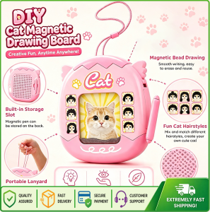 sg【READY STOCK】Magnetic Cat Hairstyle Drawing Board