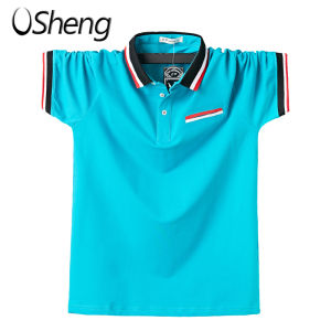 Vsheng Cỡ Lớn Polo T Áo Sơ Mi Cho Nam Giới Cỡ Lỡn M-6XL Trang Trí Túi Kinh Doanh Tops