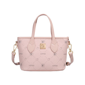 Disney LOTSO Strawberry Bear Crossbody Bag Handbag Two Universal Womens Bag PU Leather Shoulder Bag Womens Bag Tote Bag Fashion Versatile Shoulder Bag Crossbody Bag Designer Small Tote Bag