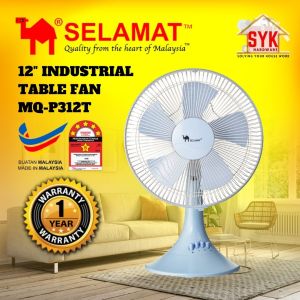 SYK SELAMAT Table Fan 12 Inch MQ-P312T Electric Fan Home Appliances Kipas Meja Kipas Angin Selamat Kipas Duduk 风扇
