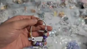 (27AN.ID) Gelang Titanium Wanita C39 Anti Karat Gelang Tangan Model Manik Manik