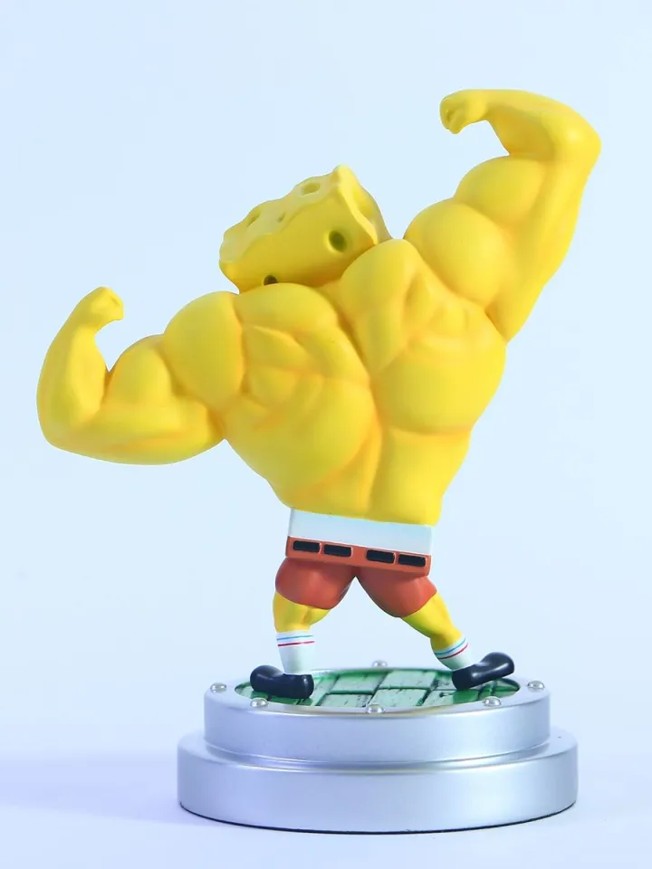 Muscular Man SpongeBob SquarePants Patrick Star Resin Action Figure Anime  Figure Model Toys Collection Doll Gift with Box 16-20cm