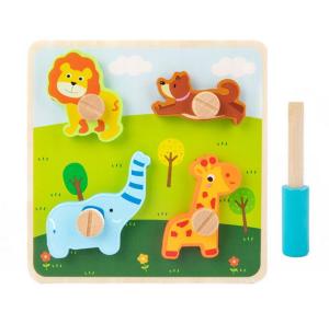 Wooden Puzzles for Toddlers 1-3 Puzzles for Kid DIY Screws Toys Montessori Toy Gifts for 1 2 3 Year Old Girls Boys Shape Puzzles for Kids Age 2-4 STEM Educational Learning Toy