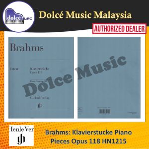 G. HENLE VERLAG - HN1215 Brahms: Klavierstucke Piano Pieces Op 118