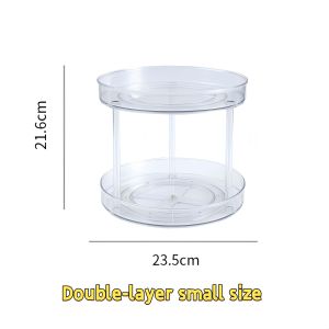 Rotating turntable storage container for food spices and seasonings countertop dressing table makeup stand