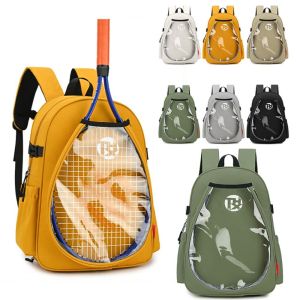 MUNCHX Large Capacity Tennis Racket Backpack with Shoes Pocket Multifunctional Badminton Rackets Bag Waterproof Pickleball Bag for Tennis Badminton Pickleball