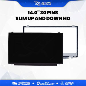 PC Tech 14.0" Laptop LED Screen 30 Pins Slim Type Top and Bottom Brackets HD  Compatible With LTN140AT31 N140BGE-E33