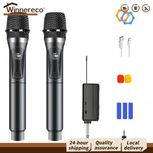 Wireless Microphones for Karaoke and Events Dynamic Microphones with Long Range Cordless Design for Clear Sound