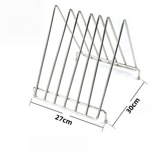 Stainless Steel Thickened Cutting Board Stand Kitchen Storage Rack Simple Modern Home Ground Standing Shelf
