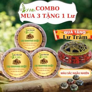 Combo 3 hộp Nụ Khuynh Diệp tặng 1 Lư xông. Nụ trầm huơng Y Mộc Huế xông nhà thờ cúng thanh lọc không khí hương thơm tinh khiết đặc trưng khuynh diệp
