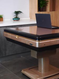 Mahjong hine Automatic Foldable Wheeled Dining Table Mahjong Table Household Four-Port Motor