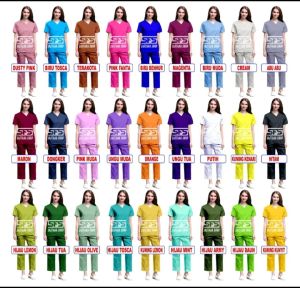 Baju Perawat Wanita Lengan Panjang Baju Suster  Nurse  Lengan Panjang