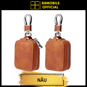 Vỏ case ốp airpod da Bruno cao cấp bảo vệ dành cho tai nghe 1/2/3/4/Pro/Pro 2 I 88Mobile