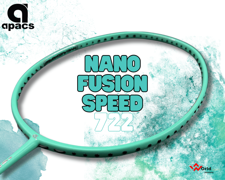 apacs NANO FUSION SPEED 722 ブルー 6U ラケット Apacs Nano Fusion 722 Speed Pink Matte (6U) Badminton Racket