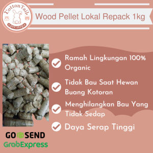 Wood Pellet / Pelet Kayu / Alas Kandang Kucing Kelinci 1 kg
