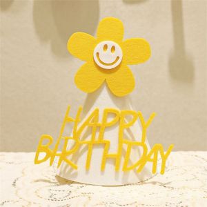 พร้อมส่งด่วน มี 5 แบบ หมวกวันเกิด  หมวกปาร์ตี้  วันเกิด เค้ก พร็อพวันเกิด happy birthday decoration kids