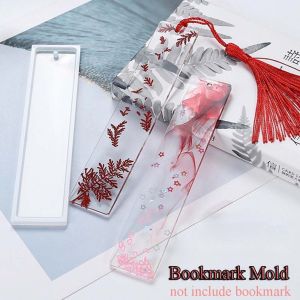 NBANLIKE Handmade Mirror Effect Rectangle Transparent DIY Bookmark Mold Mould Making Equipments Jewelry Tools