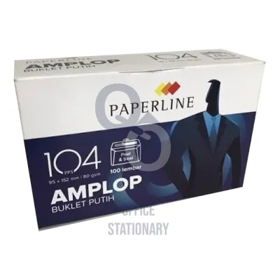 Amplop Putih Polos Paperline 104 Polos Plain
