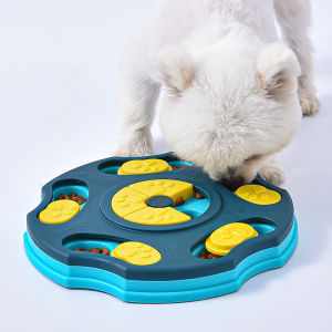 DewyBabe Pet Puzzle Feeder Toy Anti-Choke Training Interactive Slow Feeding Bowl Dog Cat Playing Food Dispenser Game