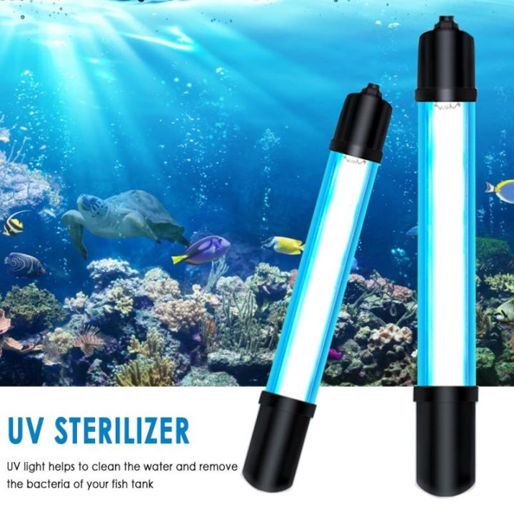 ♈ Fish Tank Ultraviolet Germicidal Lamp Aquarium Submersible UV Light ...