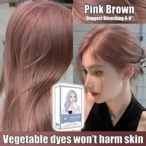 Hair Color Milk Tea Ash Hair Color【100ml Hair Dye+100ml Oxidant】Hair Color Permanent