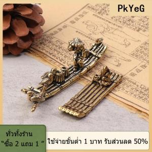 [COD] PkYeG TOOL เครื่องประดับตั้งโต๊ะ1ชิ้นแพไม้ไผ่โบราณเรือประมงชาวประมงศิลปะการสร้างแบบจำลองประติมากรรมที่วางธูปของตกแต่ง