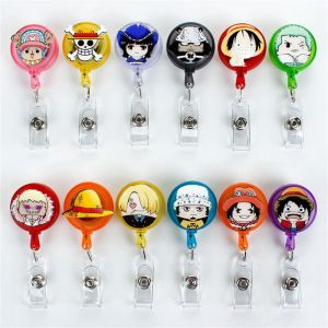 XIELISA สายคล้องบัตร Chest Card อุปกรณ์การเรียน ชื่อแท็ก Sanji Chopper ID Card คลิปพยาบาล Badge Reel Badge Reel คลิป Reel ID ผู้ถือบัตรผู้ถือป้าย