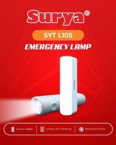Surya Senter LED Super Terang / Lampu Emergency 2 in 1 - SYT L105