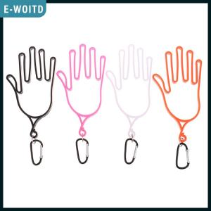 E-WOITD 1Pc Golf Gloves Holder With Carabiner Golf Gloves Stretcher Golfer Tool Gear Gloves Rack Hanger Golf Supplies Accessories