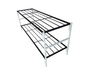 ชั้นวางของแบบถอดประกอบจิ๊กซอว์2ชั้นขนาด ยาว120ซ.ม.กว้าง25ซ.ม.ต่อชั้นสูง38ซ.ม ระหว่างชั้น สูงสุดที่60ซ.ม  วัสดุเป็นเหล็กกัลวาไนซ์และเคลือบสีอย่างดี