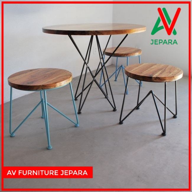 kursi makan kursi cafe kursi kebun kursi outdoor kursi 3 meja 1