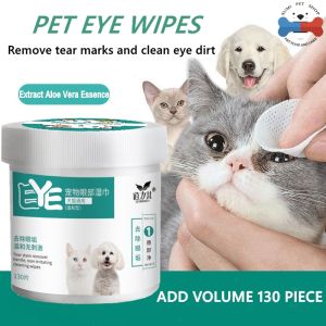 200PCS/Box Pet Eye Wipes Pet Eye Wash Dog Cleaning Tear Stain Cleaning Paper Towel Cat Tear Stain Remover Wipes