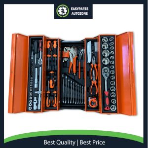 Autozone 85pcs tools set Cantilever Metal Tool Box Set 5 Tier 85pcs Socket Set 1/4" & 1/2" Spanner Tool Set