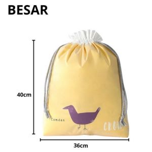 Harga Grosir - Pouch Travel Karakter Hewan Serbaguna / Tas Serut String Bag Waterproof