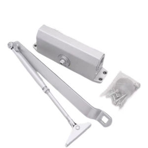Xximos 1Pack Stainless Steel Door Closer Hydraulic Heavy Duty Automatic Hydraulic Automatically Closes
